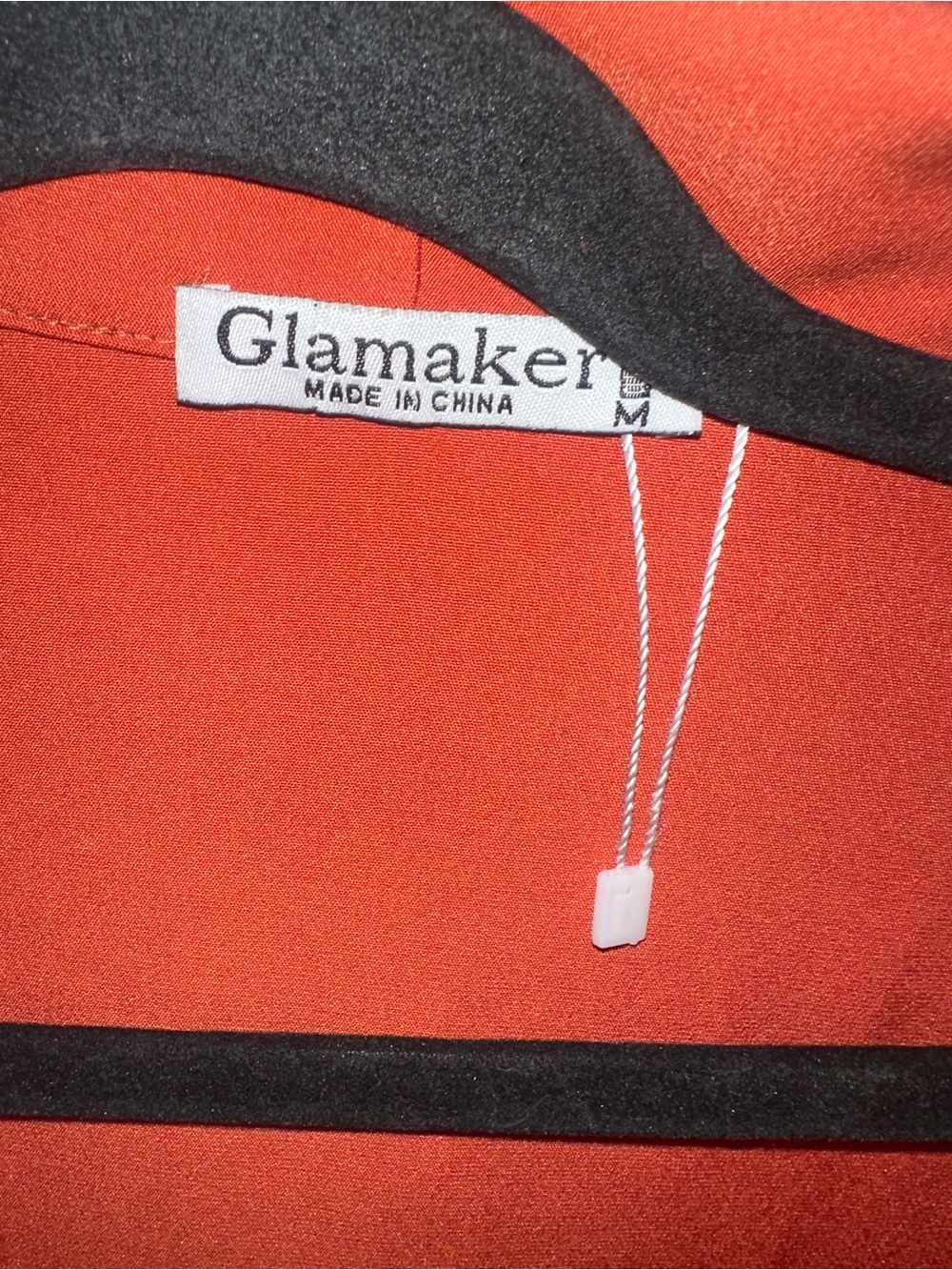 Glamaker Women's Orange Shawl Collar Blazer - Picture 7 of 9